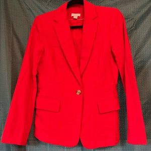 Red Linen Blazer